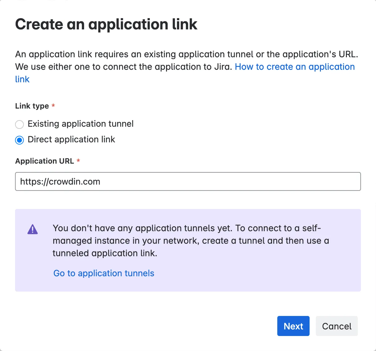 Application URL